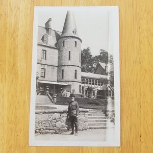 Grossack Hotel Scotland Vintage Photo N.B. Pearman Military Man 5.5x3.25